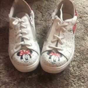 Monnalisa Disney Kids White Minnie Mouse Shoes